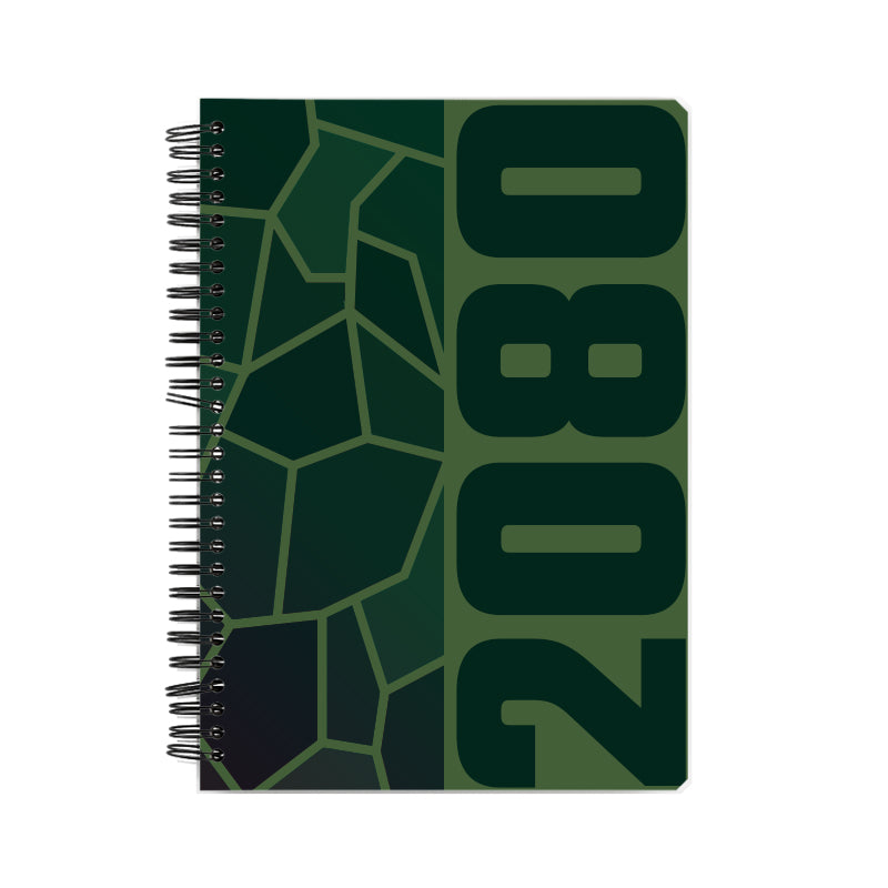 2080 Year Notebook (Olive Green, A5 Size, 100 Pages, Ruled)