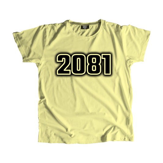 2081 Vintage Heritage Year Men Unisex T-Shirt (Butter Yellow)