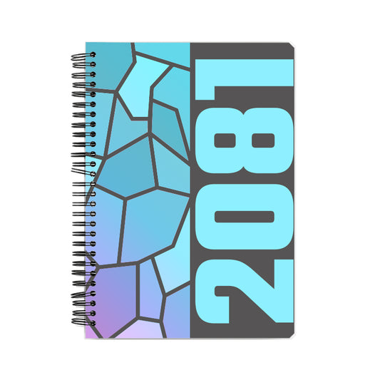 2081 Year Notebook (Charcoal Grey, A5 Size, 100 Pages, Ruled)