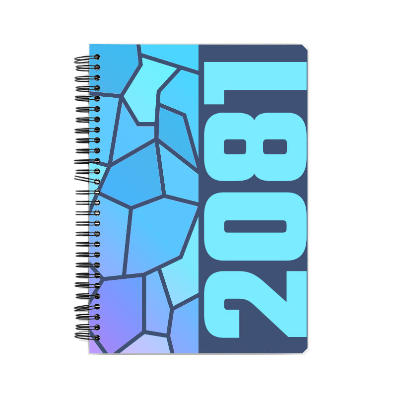 2081 Year Notebook (Navy Blue, A5 Size, 100 Pages, Ruled)