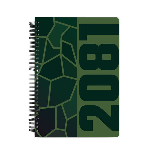 2081 Year Notebook (Olive Green, A5 Size, 100 Pages, Ruled)