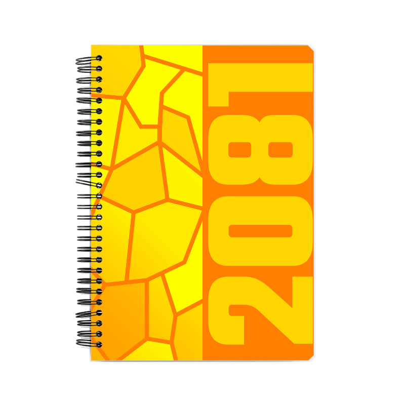 2081 Year Notebook (Orange, A5 Size, 100 Pages, Ruled)