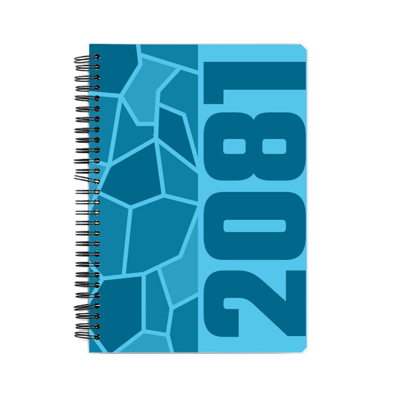 2081 Year Notebook (Sky Blue, A5 Size, 100 Pages, Ruled)