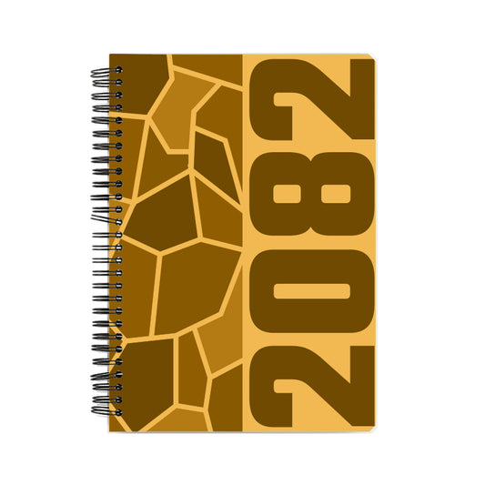 2082 Year Notebook (Golden Yellow, A5 Size, 100 Pages, Ruled)