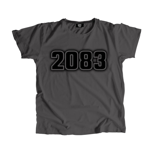 2083 Vintage Heritage Year Men Unisex T-Shirt (Charcoal Grey)