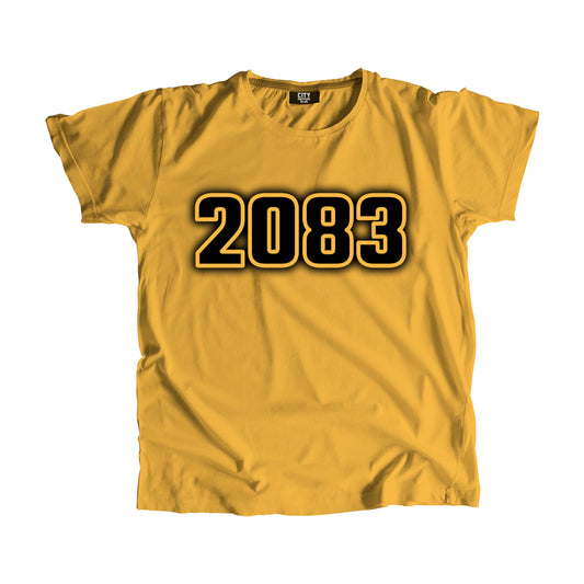 2083 Vintage Heritage Year Men Unisex T-Shirt (Golden Yellow)