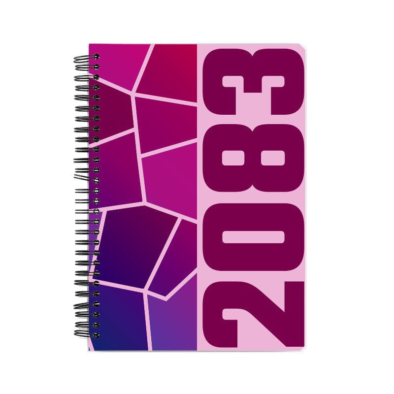 2083 Year Notebook (Light Pink, A5 Size, 100 Pages, Ruled)