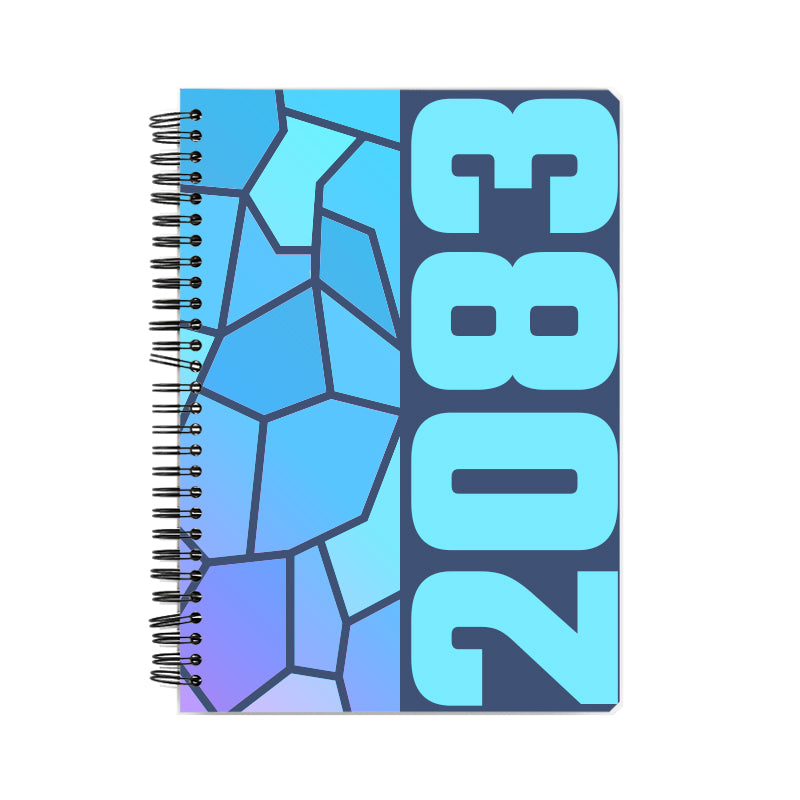 2083 Year Notebook (Navy Blue, A5 Size, 100 Pages, Ruled)