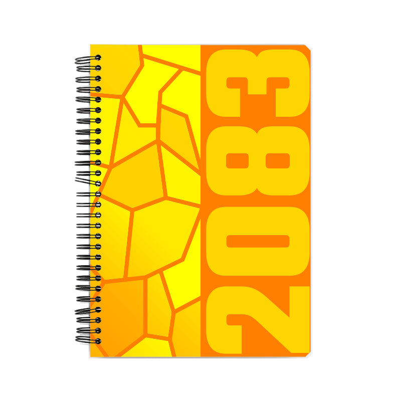 2083 Year Notebook (Orange, A5 Size, 100 Pages, Ruled)