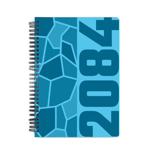 2084 Year Notebook (Sky Blue, A5 Size, 100 Pages, Ruled)