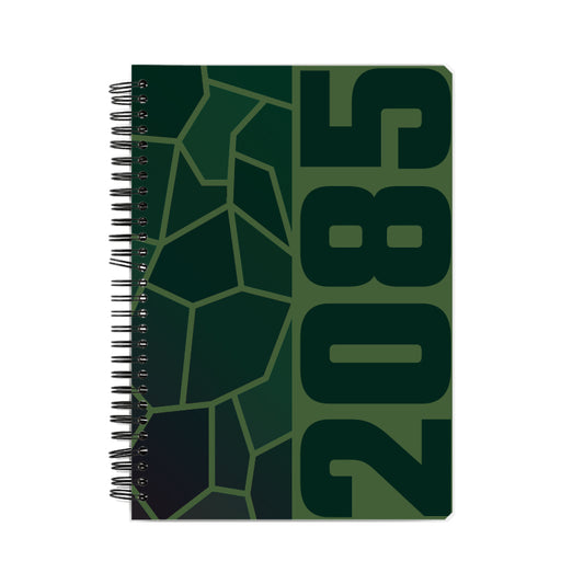 2085 Year Notebook (Olive Green, A5 Size, 100 Pages, Ruled)