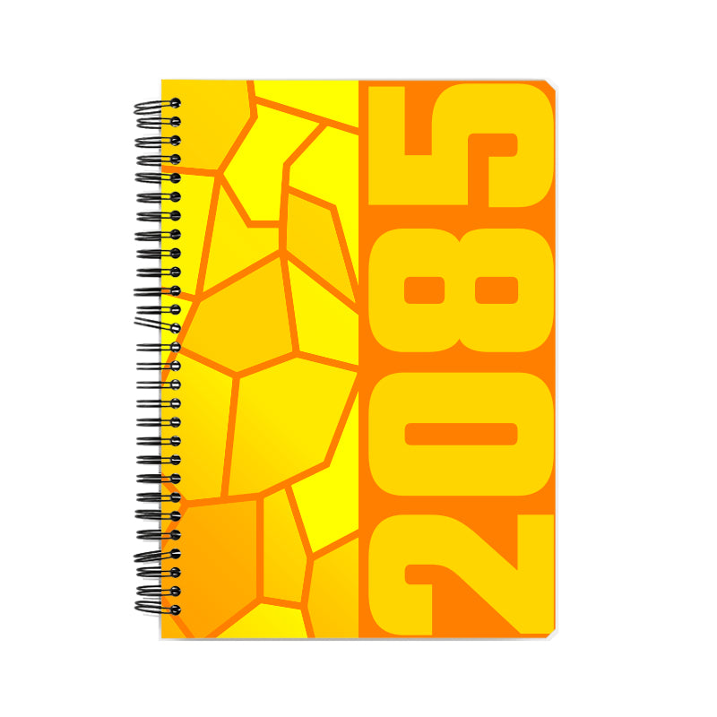 2085 Year Notebook (Orange, A5 Size, 100 Pages, Ruled)