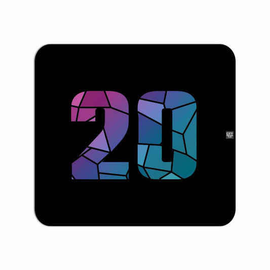 20 Number Mousepad (Black)