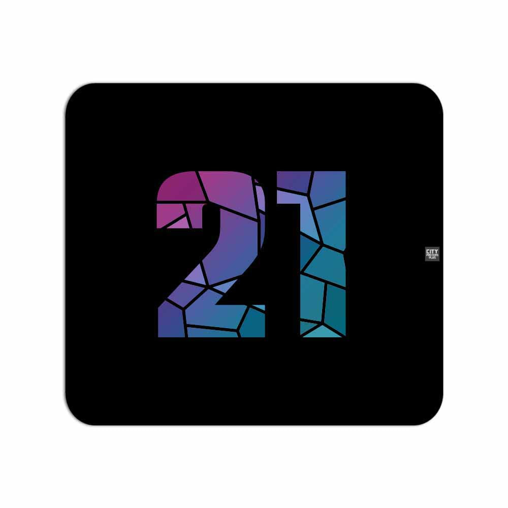21 Number Mousepad (Black)