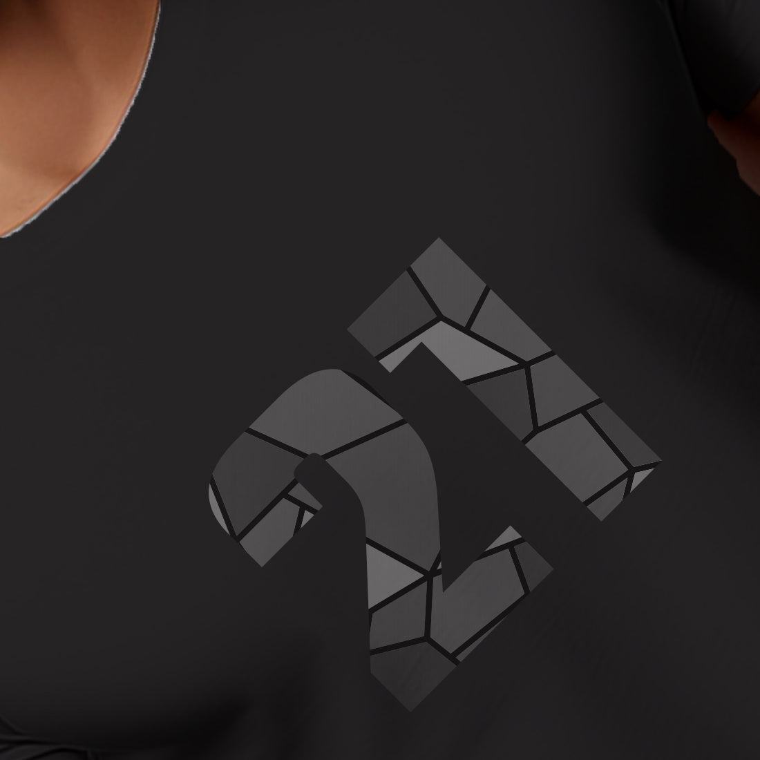 21 Number Men Unisex T-Shirt (Black)