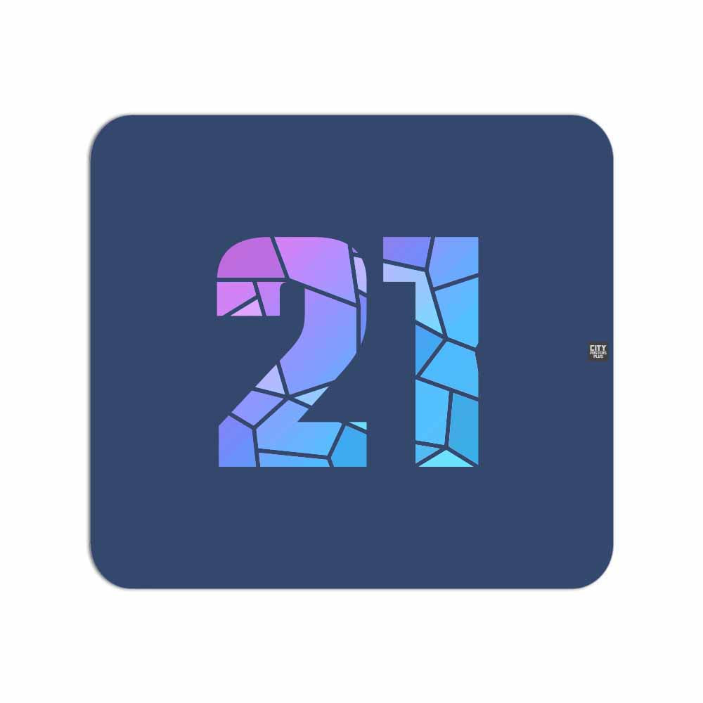 21 Number Mousepad (Navy Blue)