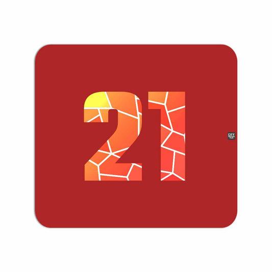 21 Number Mousepad (Red)