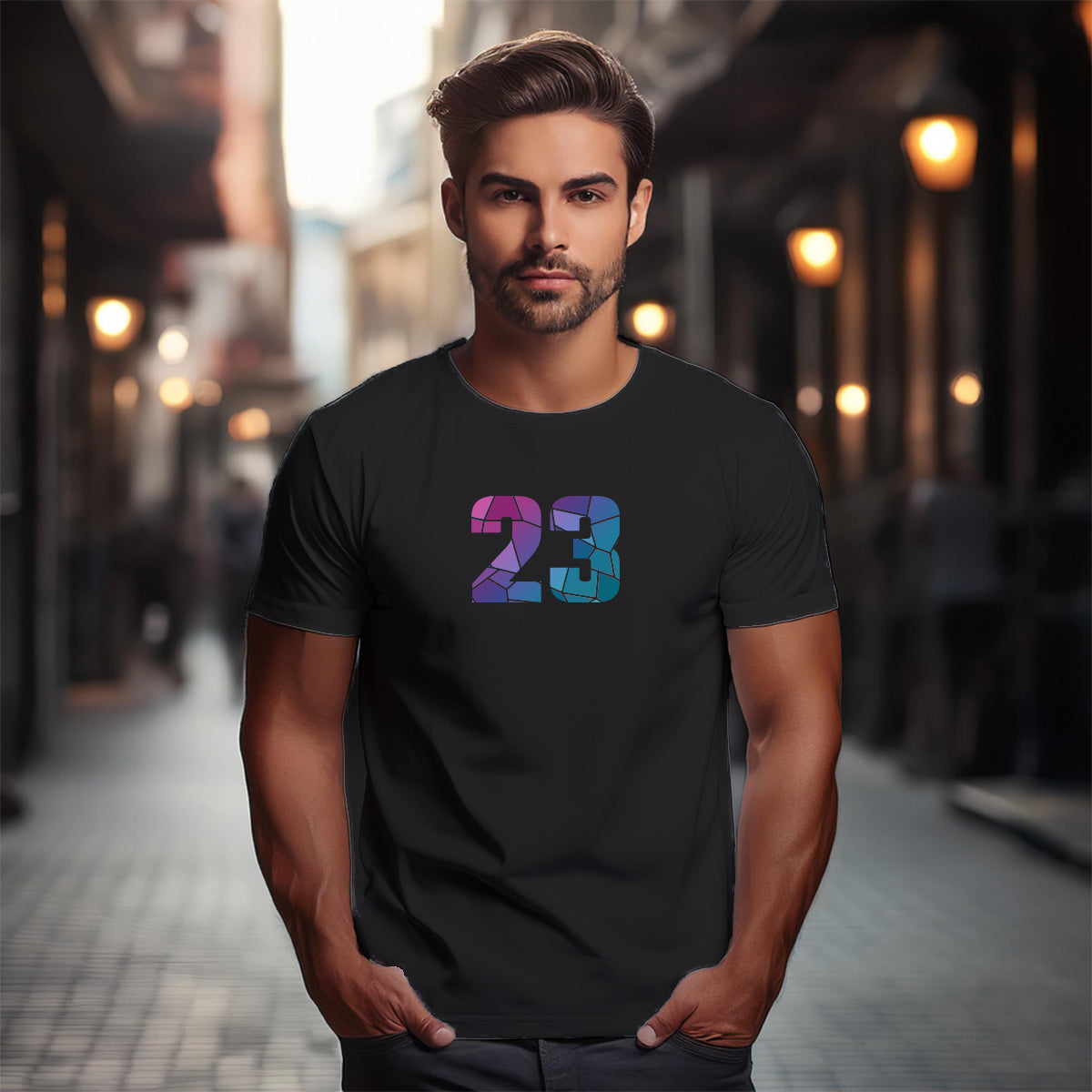 23 Number Unisex T-Shirt (Black)