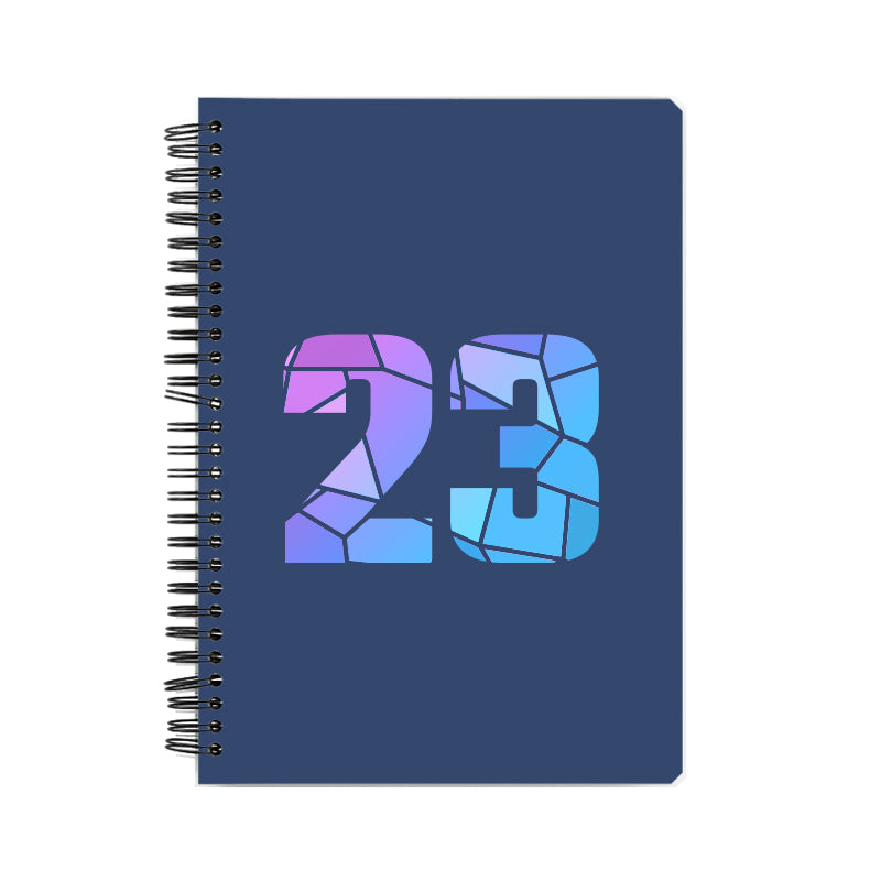 23 Number Notebook (Navy Blue, A5 Size, 100 Pages, Ruled, 6 Pack)