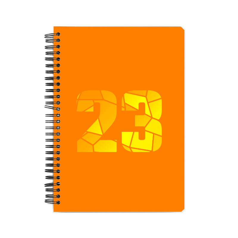 23 Number Notebook (Orange, A5 Size, 100 Pages, Ruled, 6 Pack)