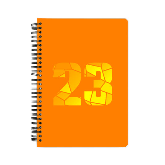 23 Number Notebook (Orange, A5 Size, 100 Pages, Ruled, 6 Pack)