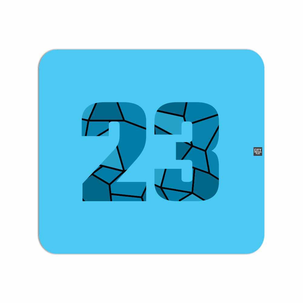 23 Number Mousepad (Sky Blue)