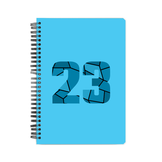 23 Number Notebook (Sky Blue, A5 Size, 100 Pages, Ruled, 6 Pack)