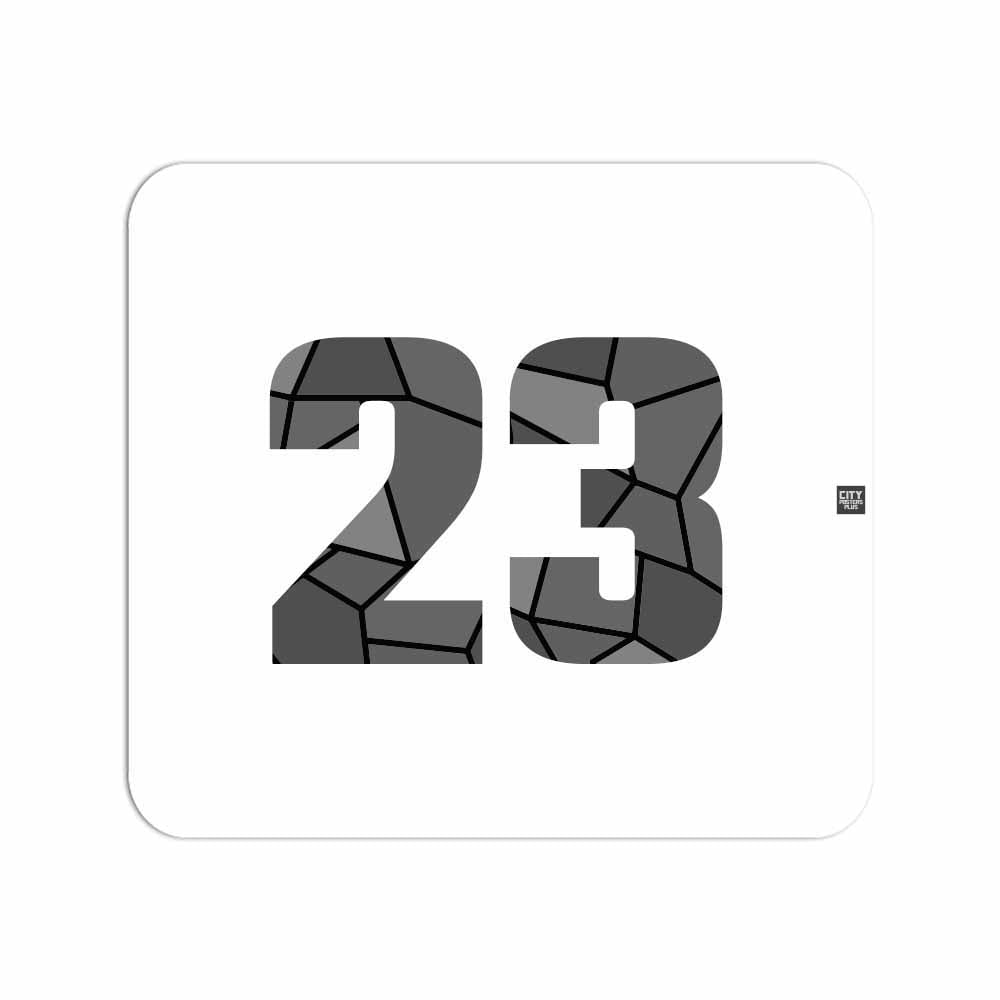 23 Number Mousepad (White)
