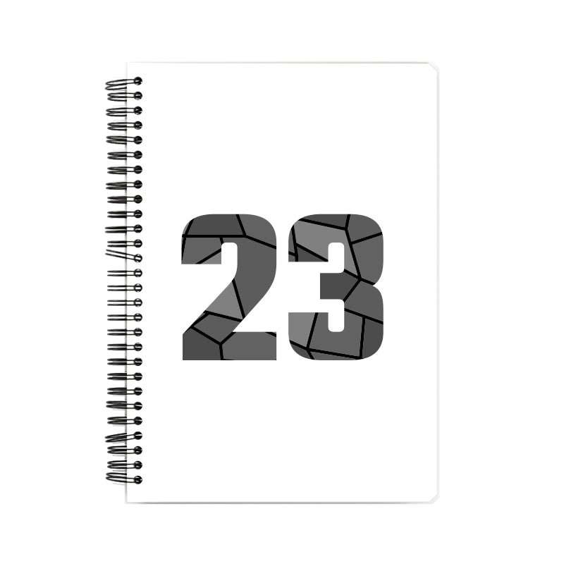 23 Number Notebook (White, A5 Size, 100 Pages, Ruled, 6 Pack)