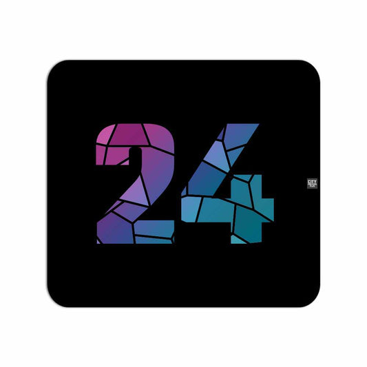 24 Number Mousepad (Black)