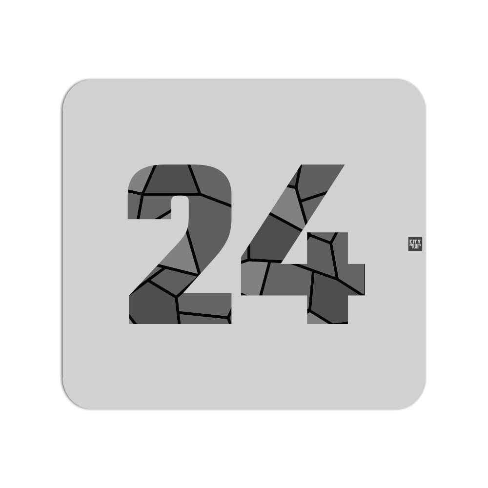 24 Number Mousepad (Melange Grey)