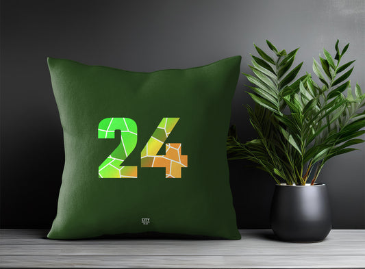 24 Number Pillow Case (Olive Green)