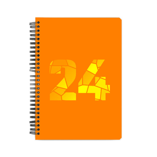 24 Number Notebook (Orange, A5 Size, 100 Pages, Ruled, 6 Pack)