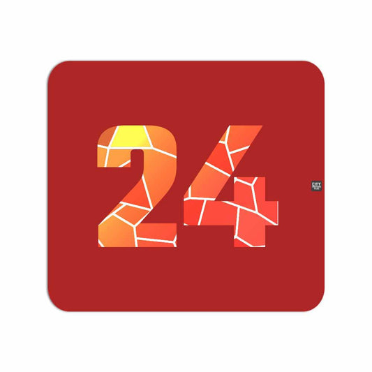 24 Number Mousepad (Red)