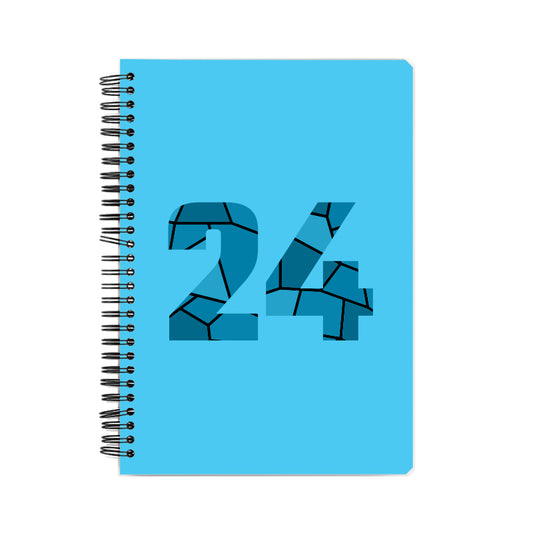 24 Number Notebook (Sky Blue, A5 Size, 100 Pages, Ruled, 6 Pack)