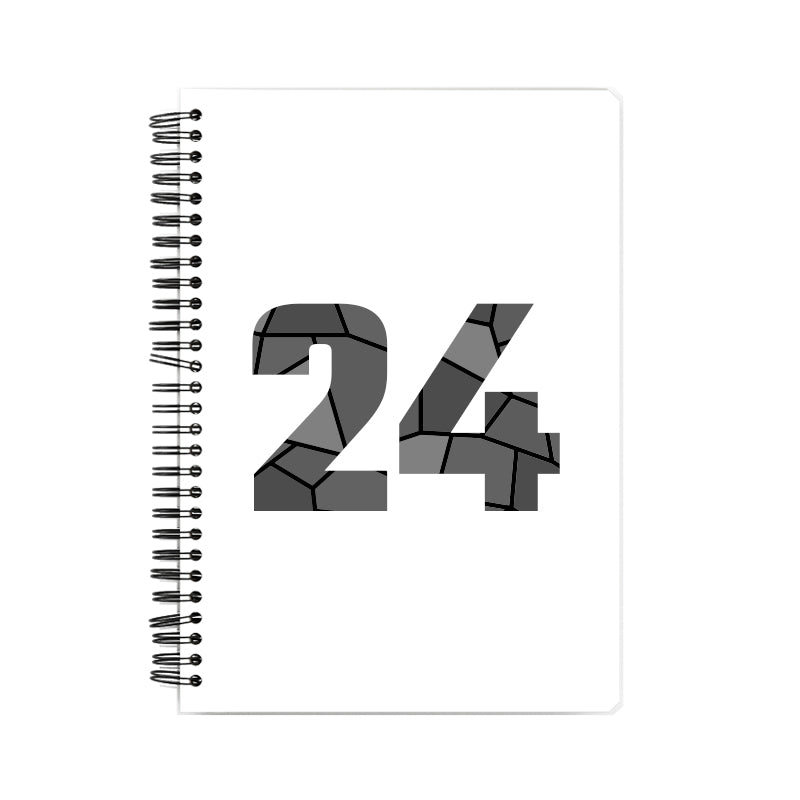 24 Number Notebook (White, A5 Size, 100 Pages, Ruled, 6 Pack)