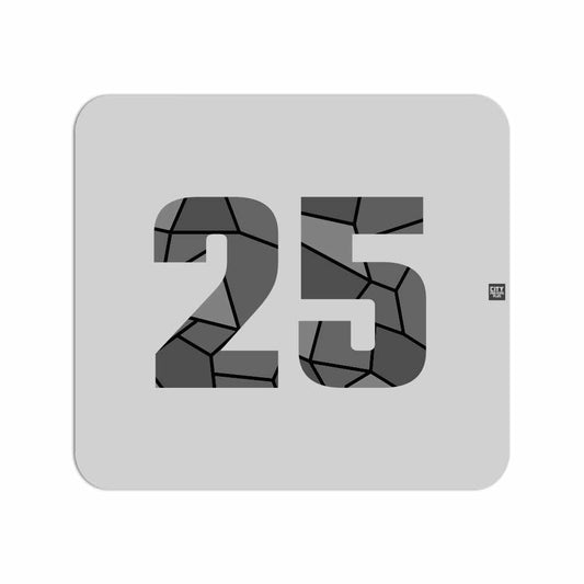 25 Number Mousepad (Melange Grey)