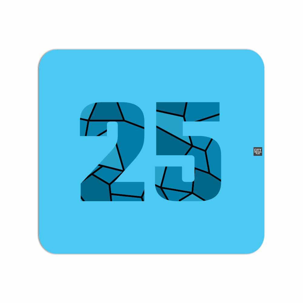 25 Number Mousepad (Sky Blue)