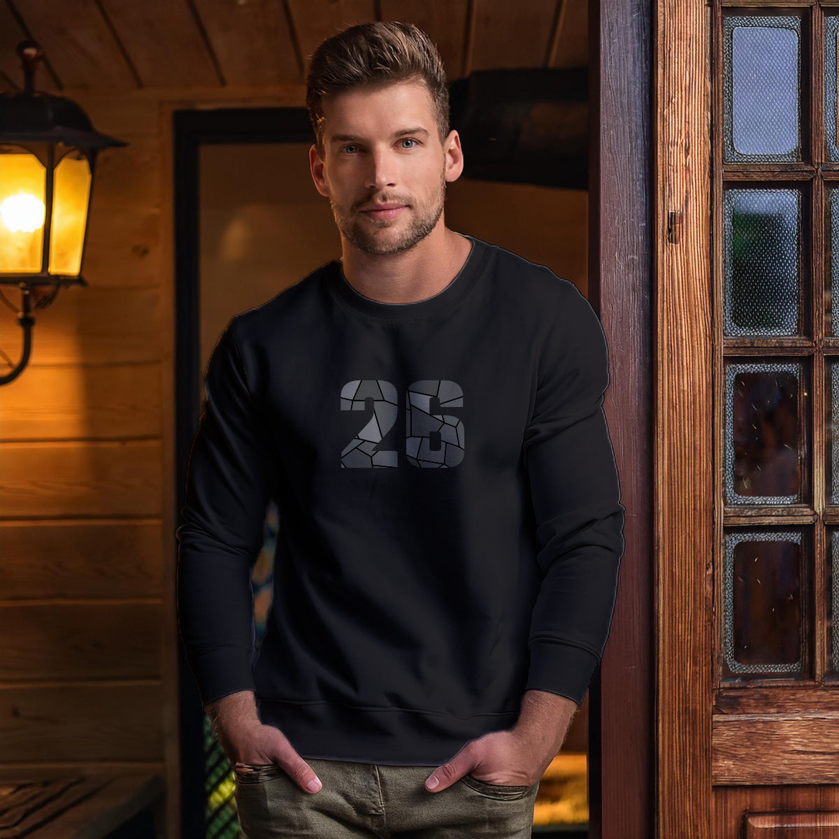 26 Number Unisex Sweatshirt (Black)