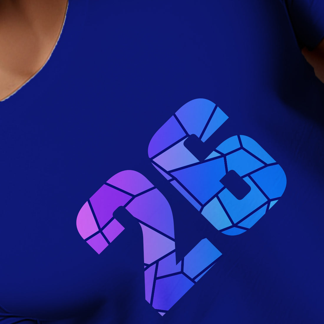 26 Number Men Unisex T-Shirt | Custom Number Graphic Tee (Royal Blue)