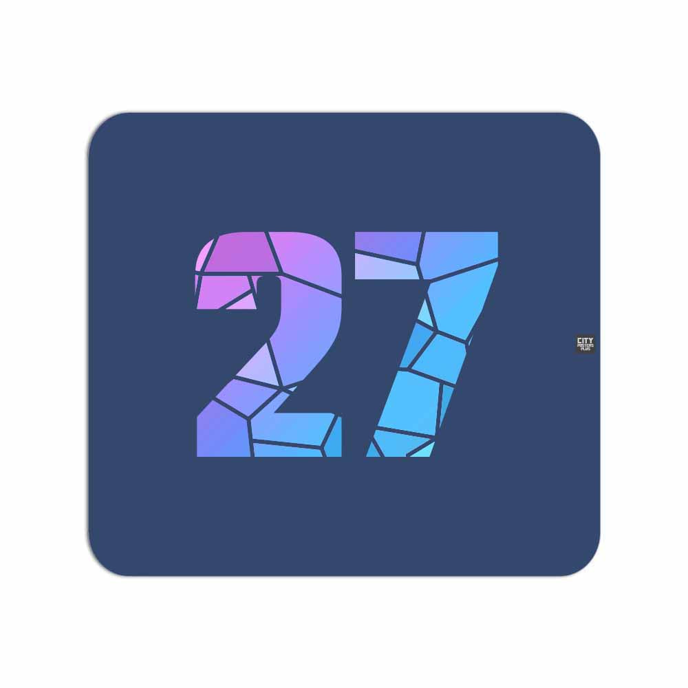 27 Number Mousepad (Navy Blue)