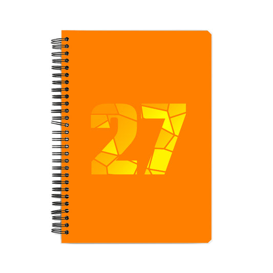 27 Number Notebook (Orange, A5 Size, 100 Pages, Ruled, 6 Pack)