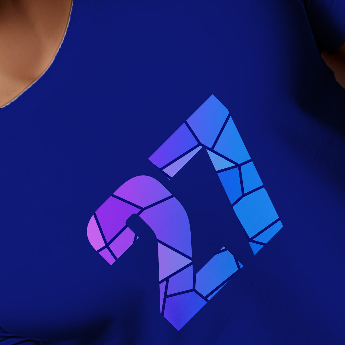 27 Number Men Unisex T-Shirt | Custom Number Graphic Tee (Royal Blue)