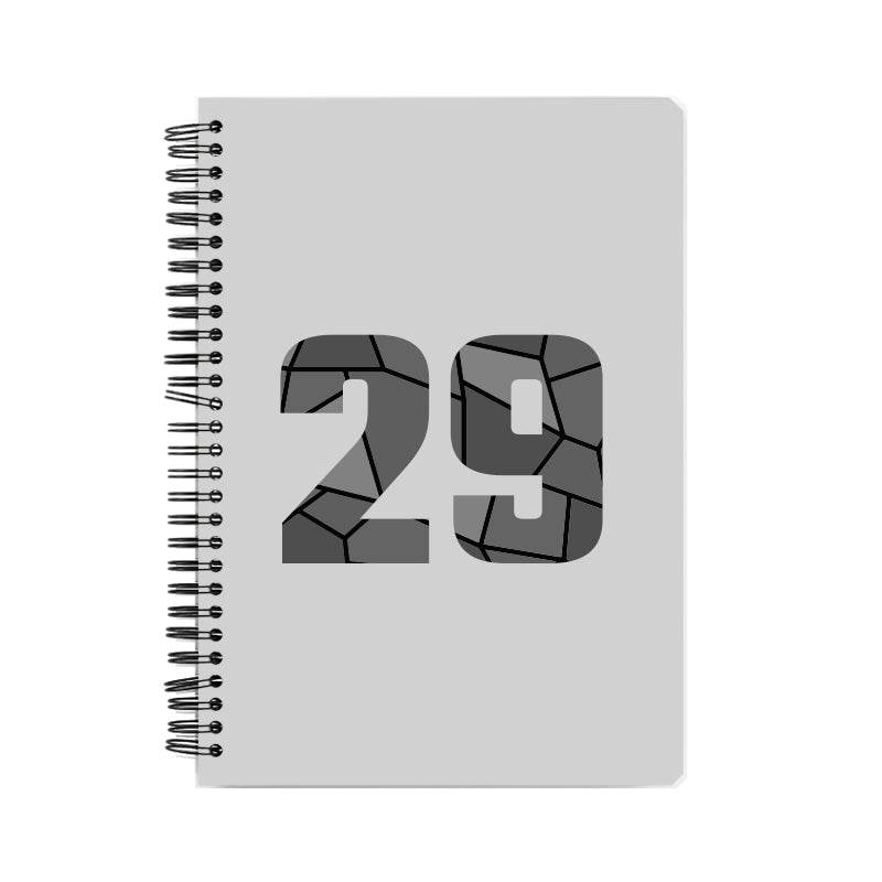 29 Number Notebook (Melange Grey, A5 Size, 100 Pages, Ruled, 6 Pack)