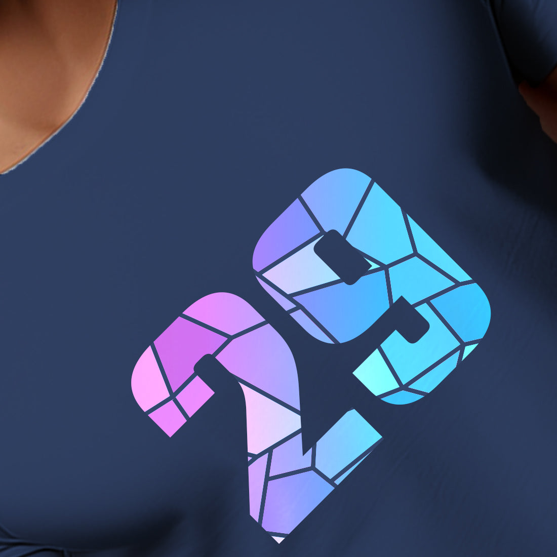 29 Number Men Unisex T-Shirt | Custom Number Graphic Tee (Navy Blue)