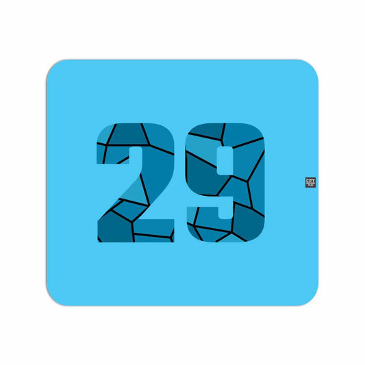 29 Number Mousepad (Sky Blue)