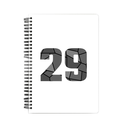 29 Number Notebook (White, A5 Size, 100 Pages, Ruled, 6 Pack)