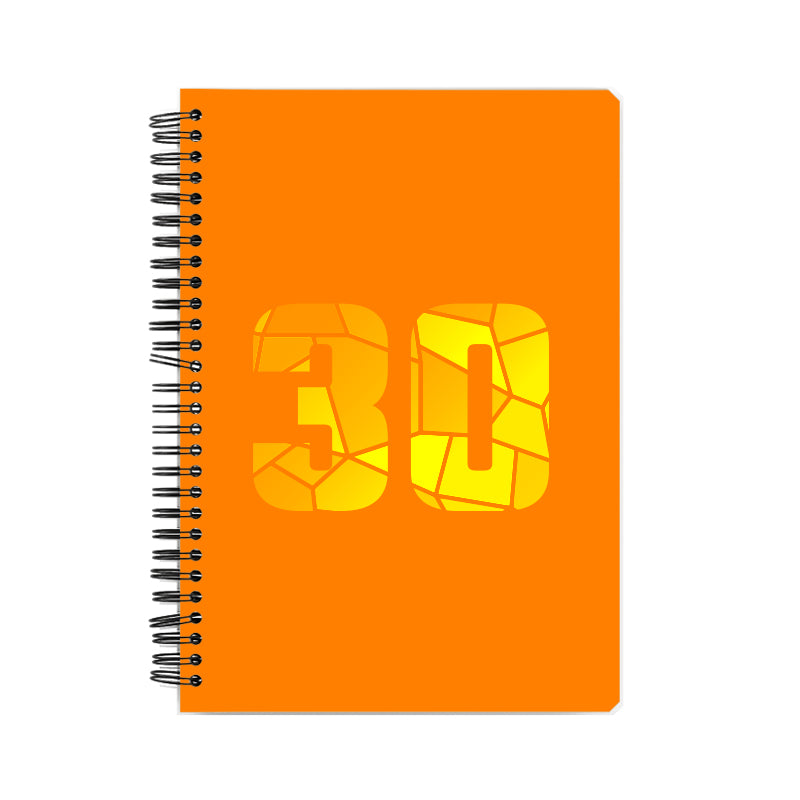 30 Number Notebook (Orange, A5 Size, 100 Pages, Ruled, 6 Pack)