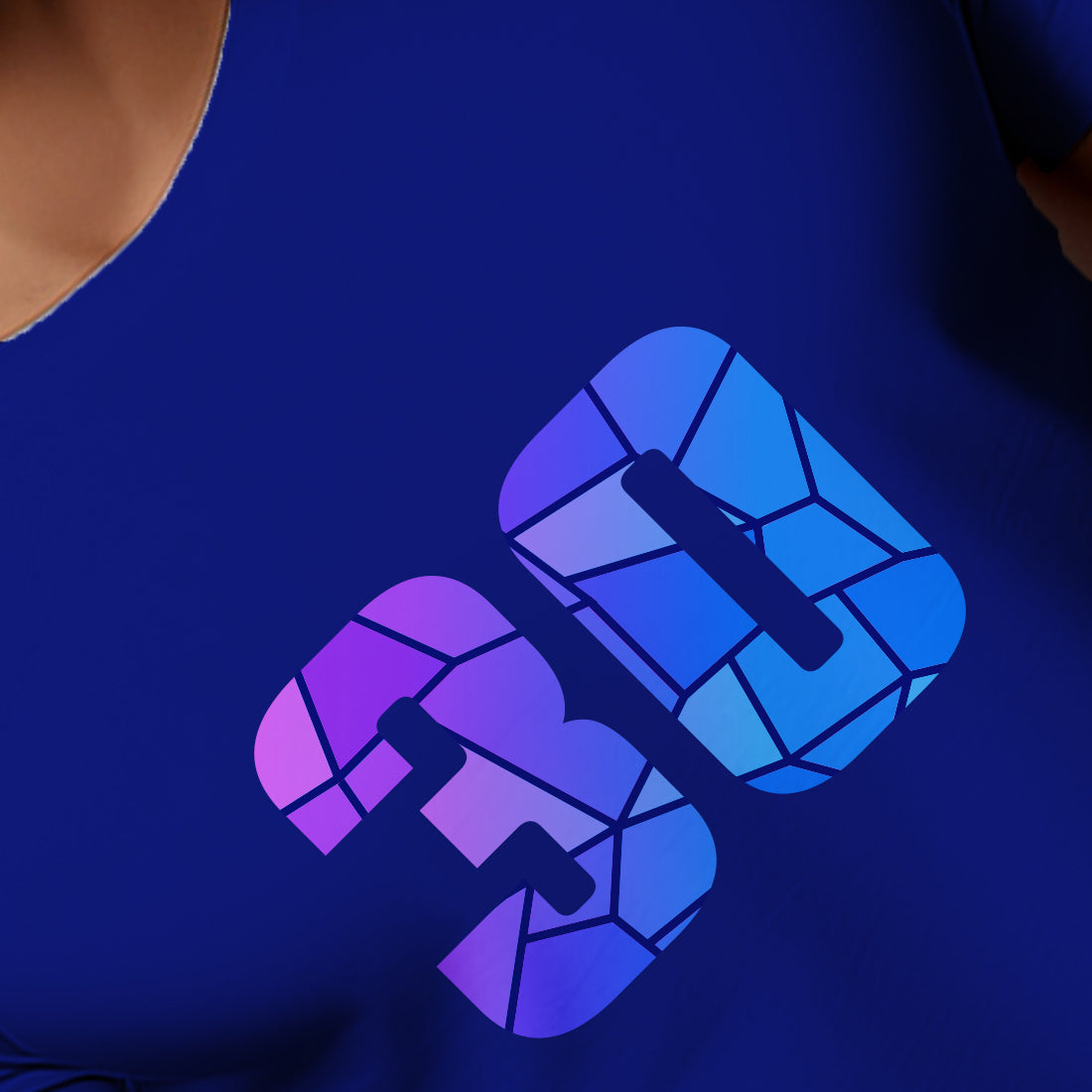 30 Number Men Unisex T-Shirt | Custom Number Graphic Tee (Royal Blue)