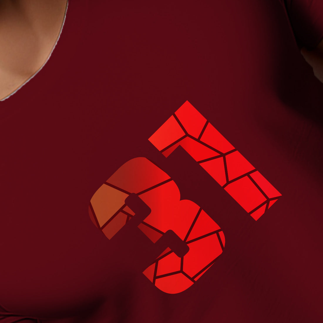 31 Number Men Unisex T-Shirt | Custom Number Graphic Tee (Maroon)